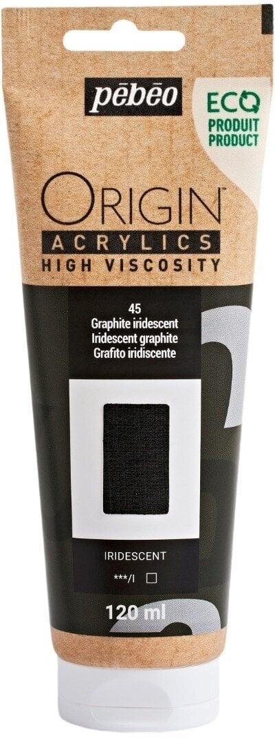 Pébéo Origin Akrylová barva Iridescent Graphite 120 ml 1 ks