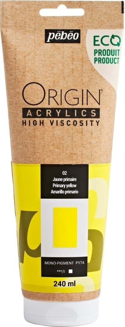Pébéo Origin Akrylová barva Primary Yellow 240 ml 1 ks