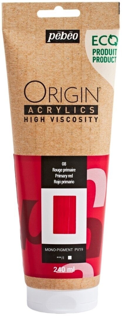 Pébéo Origin Akrylová barva Primary Red 240 ml 1 ks