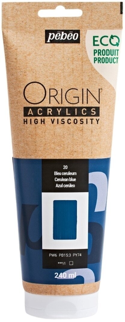 Pébéo Origin Akrylová barva Cerulean Blue 240 ml 1 ks