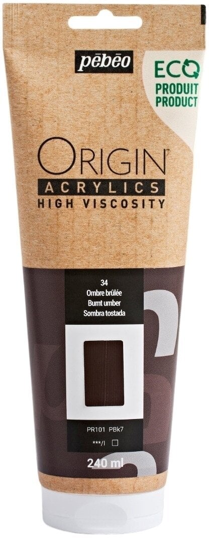 Pébéo Origin Akrylová barva Burnt Umber 240 ml 1 ks