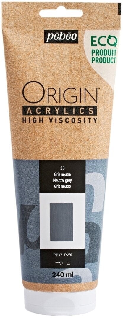 Pébéo Origin Akrylová barva Neutral Grey 240 ml 1 ks