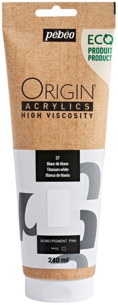 Pébéo Origin Akrylová barva Titanium White 240 ml 1 ks