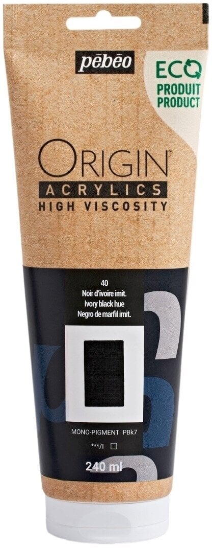 Pébéo Origin Akrylová barva Ivory Black Hue 240 ml 1 ks
