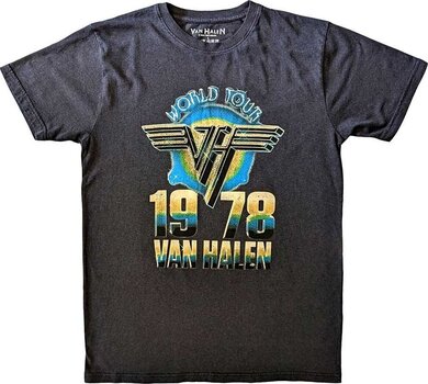 T-Shirt Van Halen T-Shirt World Tour '78 Unisex Black XL - 1