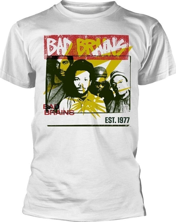 T-shirt Bad Brains Colour Block White L T-shirt