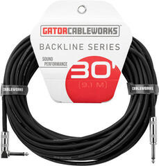 Cablu de instrument Gator Cableworks Backline Series Strt to RA 9,1 m Drept - Oblic Cablu de instrument