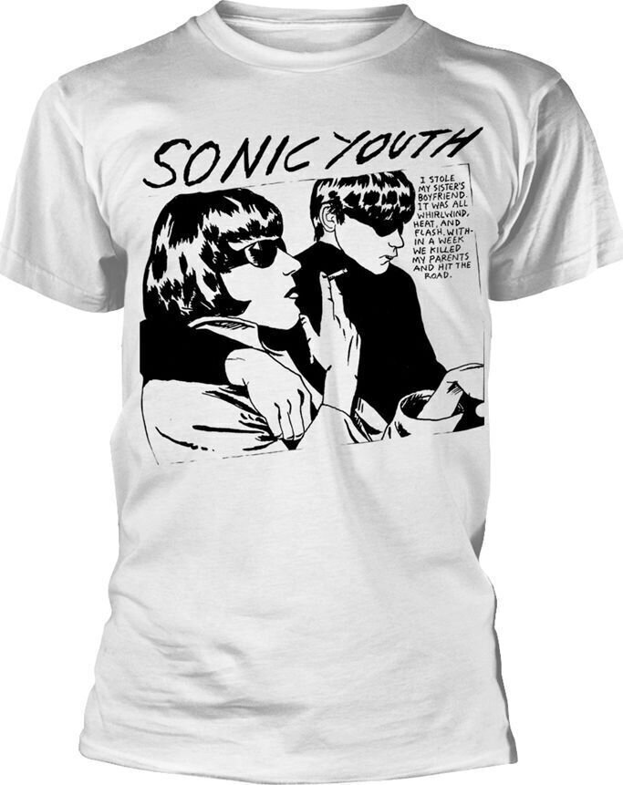 Marškinėliai Sonic Youth Goo Album Cover White L Marškinėliai
