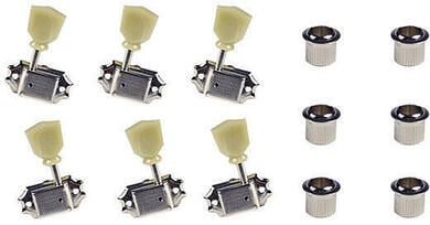 Gotoh SD90-SL-L3+R3-N Nickel Clavijeros de guitarra (Como nuevo)
