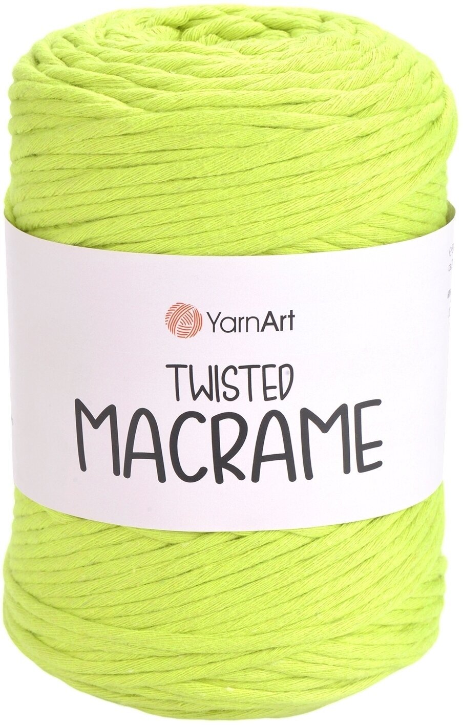 Cord Yarn Art Twisted Macrame 210 m 801 Neon Green Cord