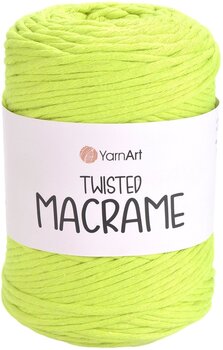 Cord Yarn Art Twisted Macrame 210 m 801 Neon Green Cord - 1