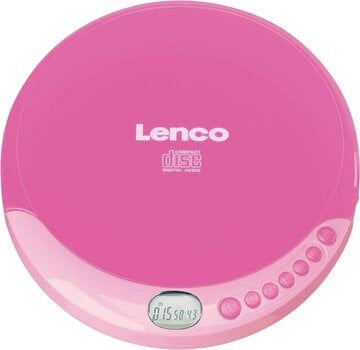 Kapesní hudební přehrávač Lenco CD-011PK CD přehrávač Pink - 1