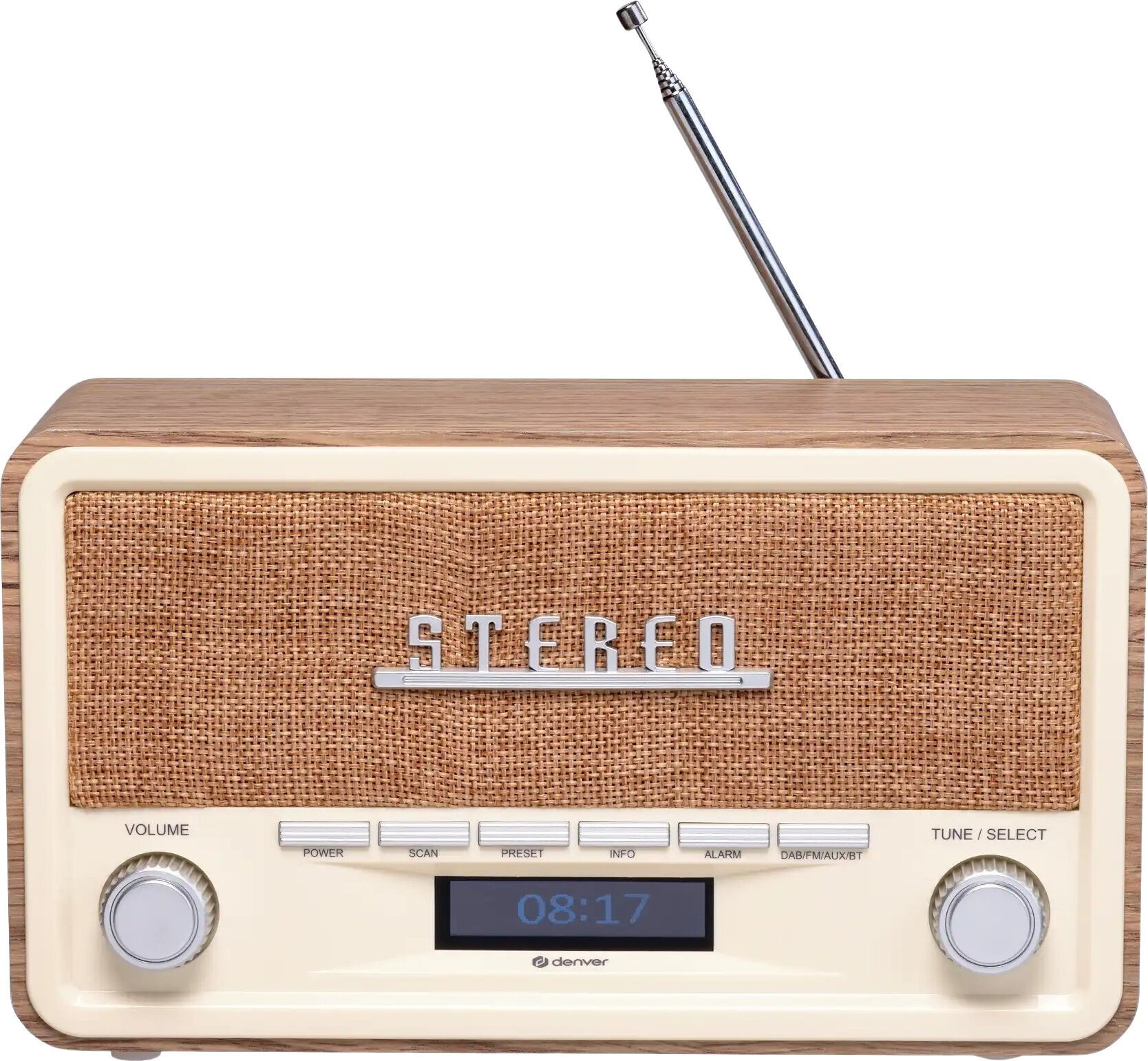 Cyfrowe radio DAB + Denver DAB-18 Light Wood Cyfrowe radio DAB +