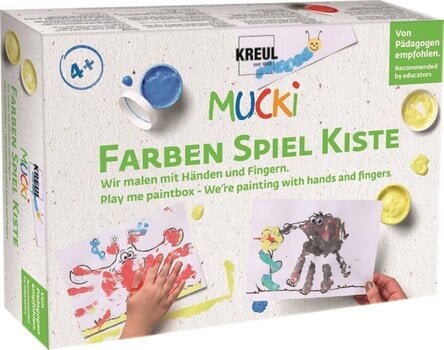 Kolor palca Kreul Mucki Zestaw farb do malowania palcami Hands and Fingers 5 x 50 ml - 1