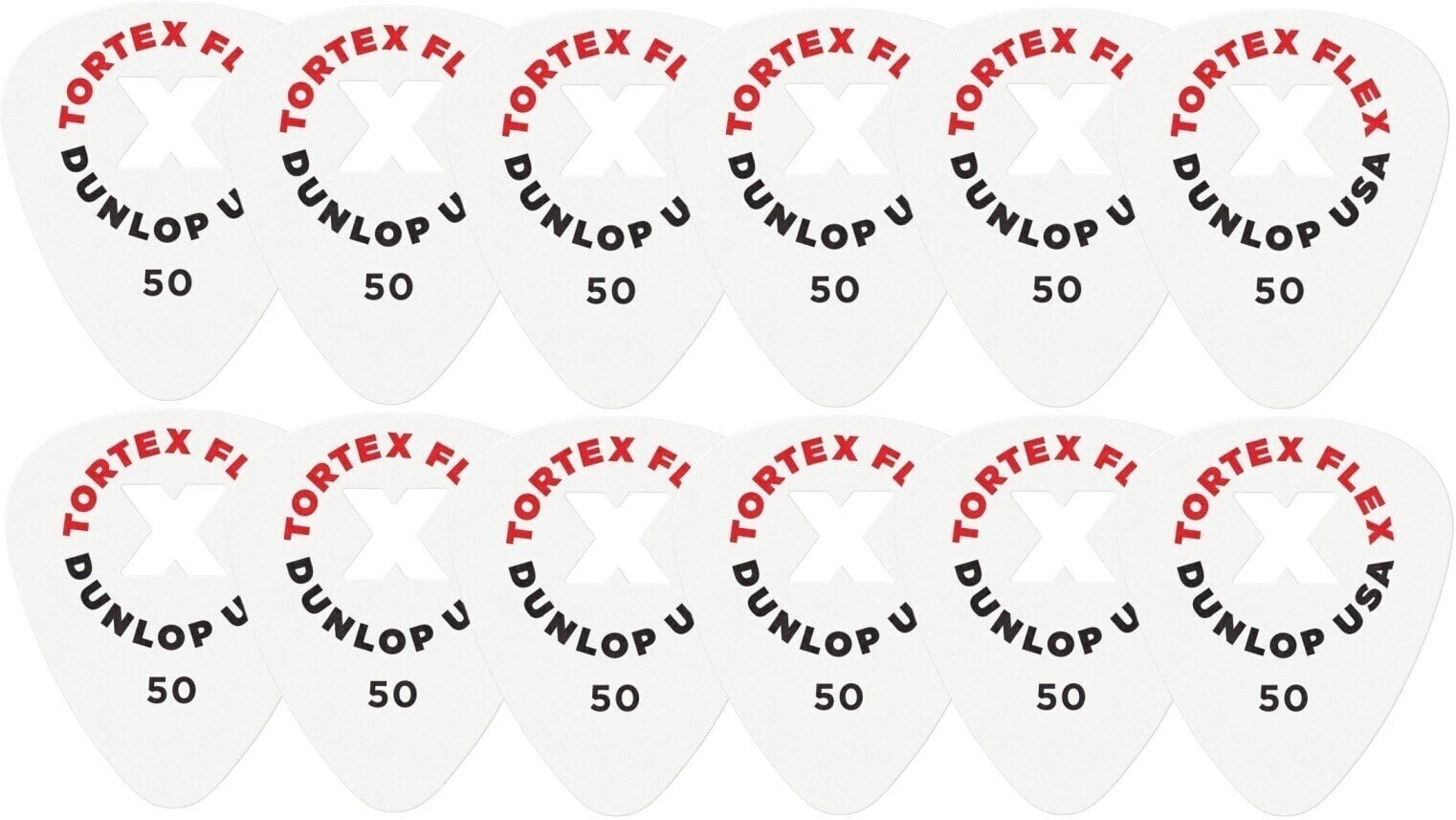 Kostka, piorko Dunlop 428XP050 Tortex Flex X Player Pack Kostka, piorko