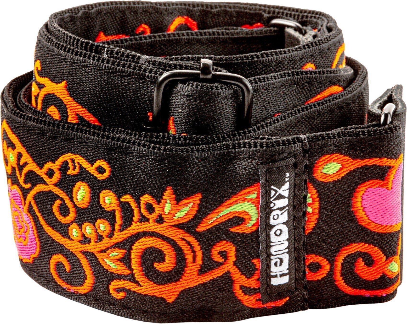 Curea de chitară Dunlop JH23 Hendrix Blacklight Monterey Orange Curea de chitară