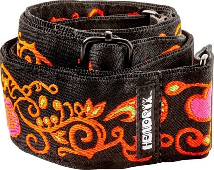 Curea de chitară Dunlop JH23 Hendrix Blacklight Monterey Orange Curea de chitară - 1