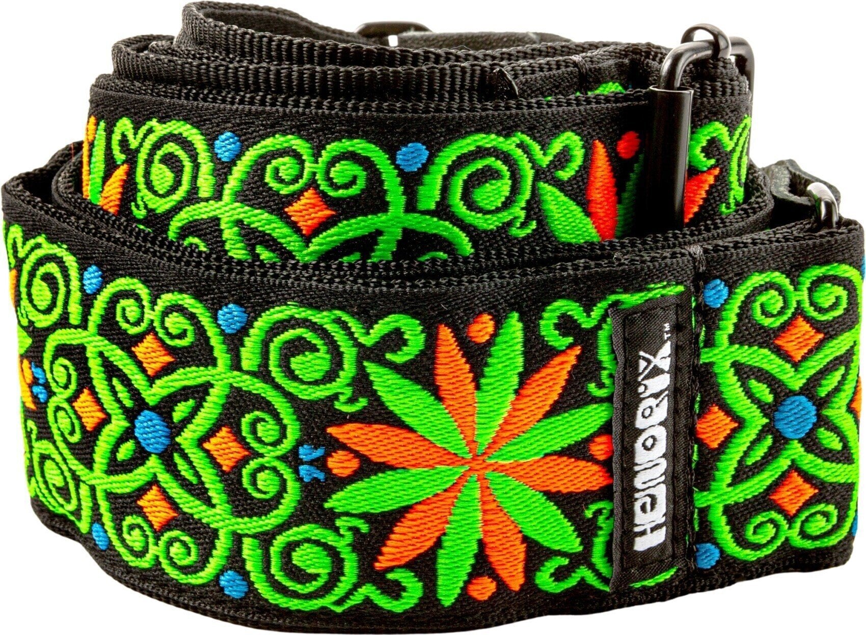 Tracolla Tessuto Dunlop JH26 Hendrix Blacklight Fillmore Green Tracolla Tessuto