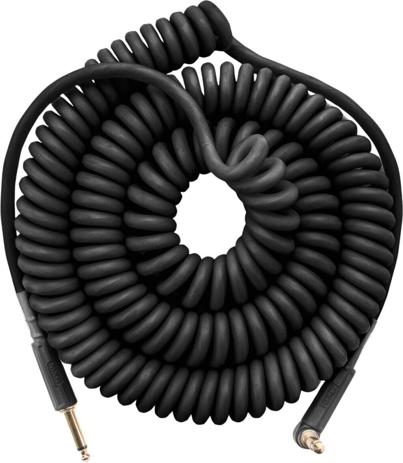 Instrumentinis kabelis Dunlop MXR Coil Cable Angled-Straight 30 Ft Black