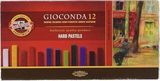 Pehmeä pastelli KOH-I-NOOR Gioconda Hard Pastels Kuivapastellisetti 12 kpl