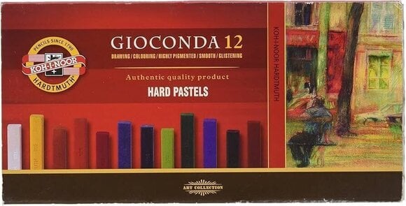 Сух пастел KOH-I-NOOR Gioconda Hard Pastels Комплект сухи пастели 12 бр. - 1