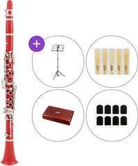 Bb-klarinetter Latone LCL 700 Crimson Silver SET Bb-klarinetter