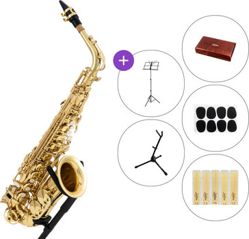 Alto saxophone Latone LAS 600 Classic Gold SET Alto saxophone - 1