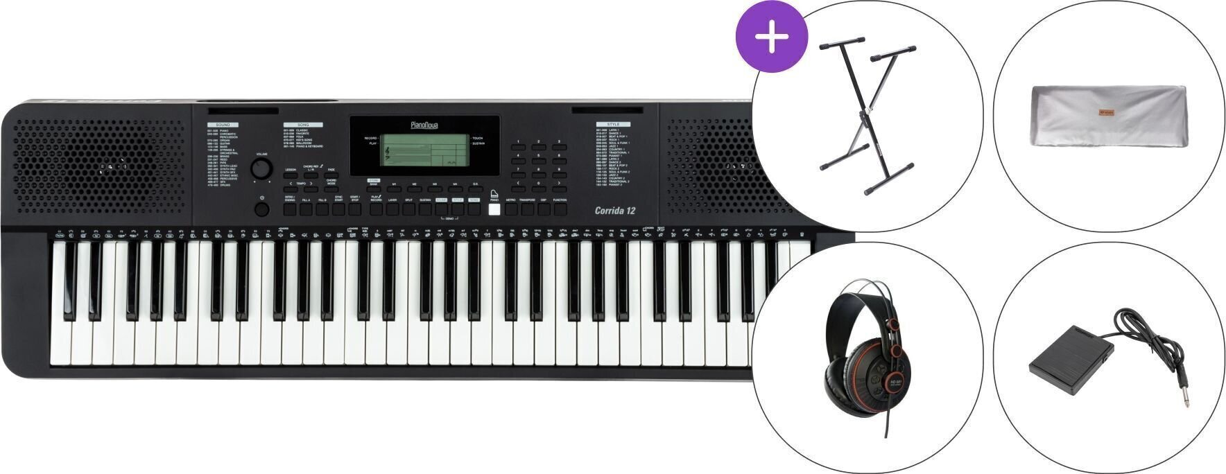 Keyboard z dinamiko Pianonova Corrida 12 SET Keyboard z dinamiko