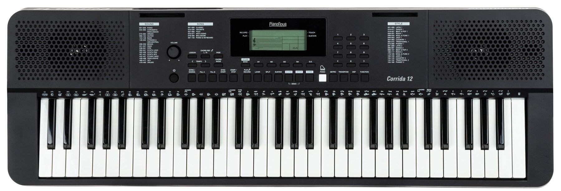 Klaviatūra su lietimui jautria funkcija Pianonova Corrida 12 Klaviatūra su lietimui jautria funkcija (Kaip naujas)