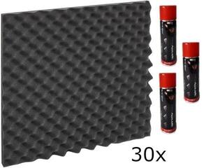 Imukykyinen vaahtomuovipaneeli Audiotec Pyramid Waves 50x50 SET 2 Imukykyinen vaahtomuovipaneeli
