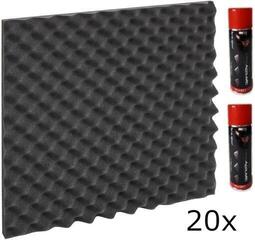 Imukykyinen vaahtomuovipaneeli Audiotec Pyramid Waves 50x50 SET 3 Imukykyinen vaahtomuovipaneeli