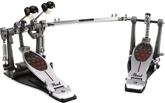 Doppio Pedale Grancassa Pearl P-2052CL Eliminator Redline Chain Lefty Doppio Pedale Grancassa - 1