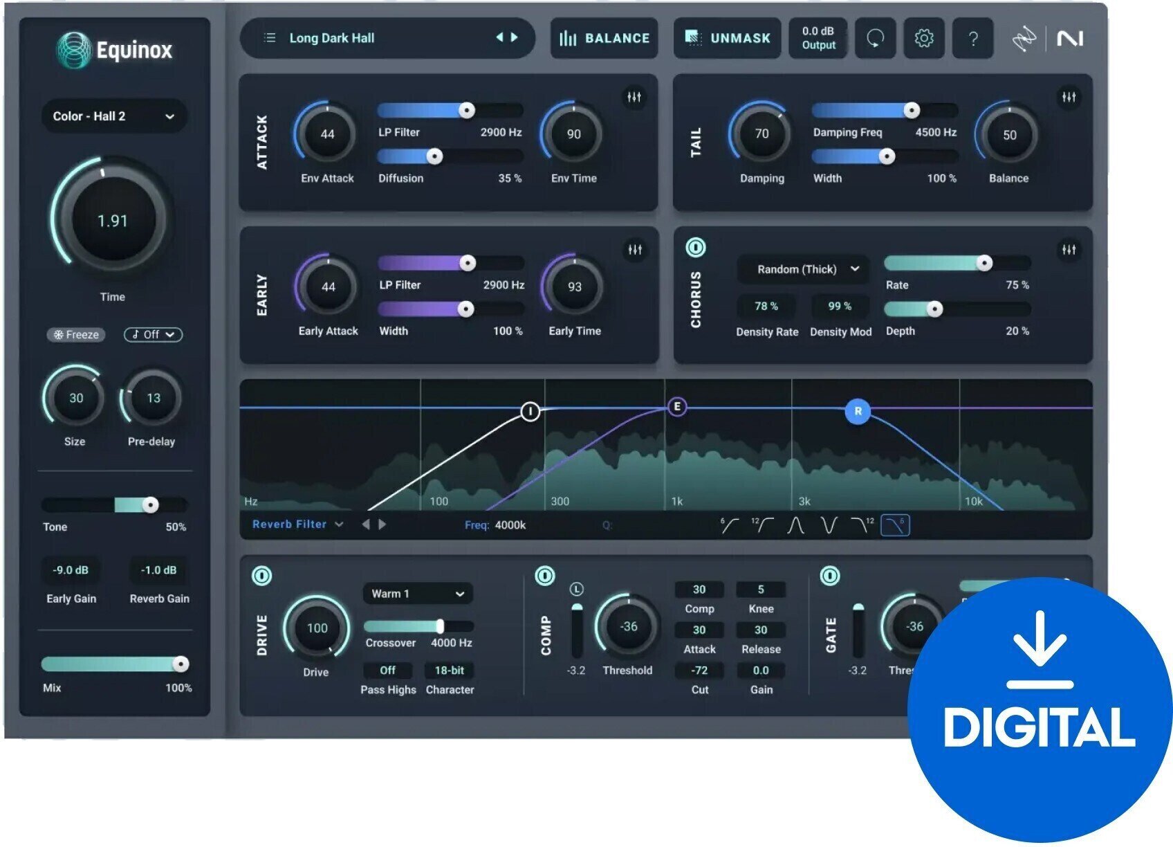 Virtuális effekt iZotope Equinox: CRG from any paid iZotope or EA product (Digitális termék)