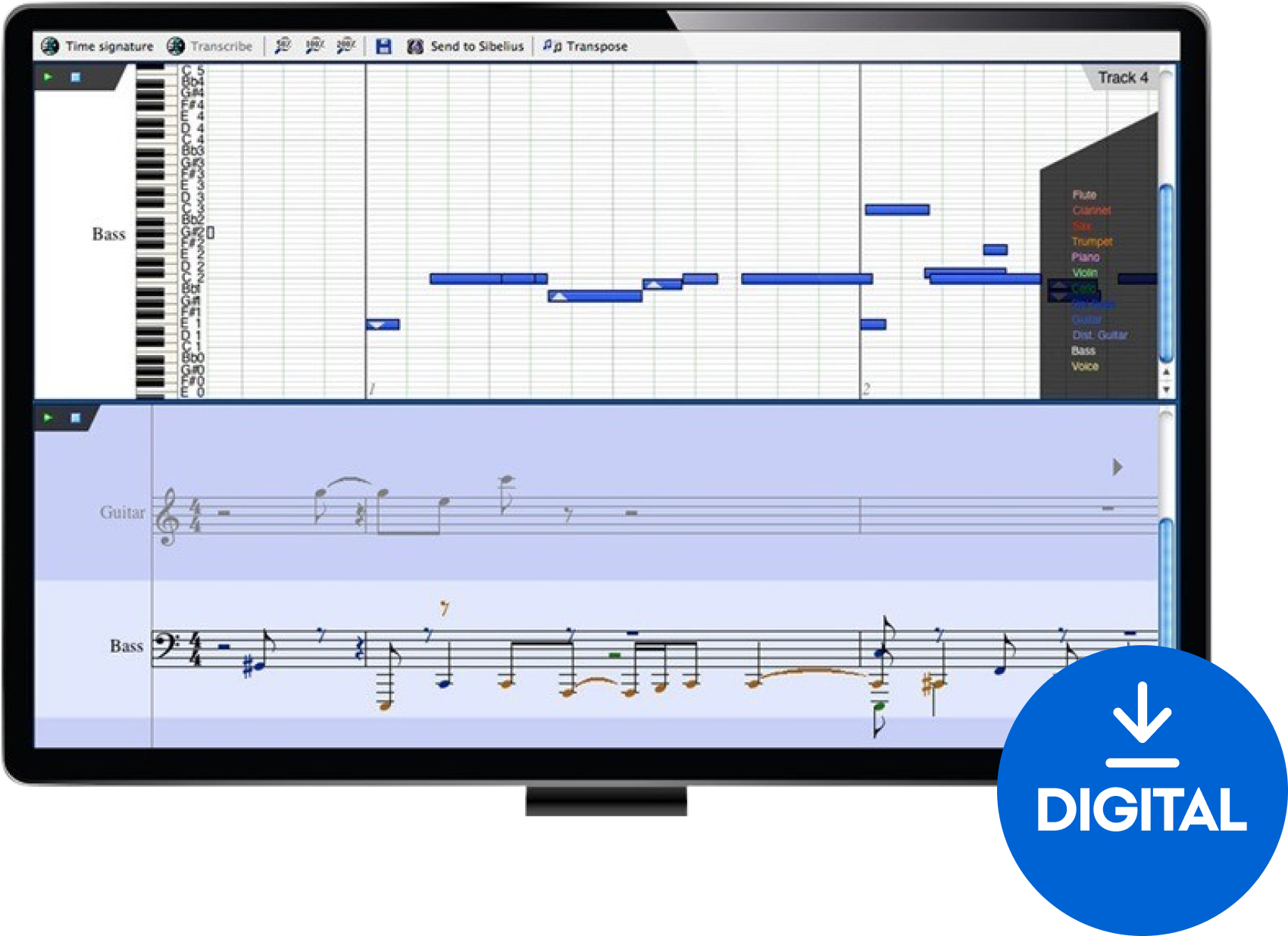 Scoring software AVID Sibelius Ultimate Perpetual AudioScore (Digitales Produkt)