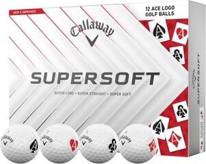 Golfové lopty Callaway Supersoft 2025 White Aces Golfové lopty