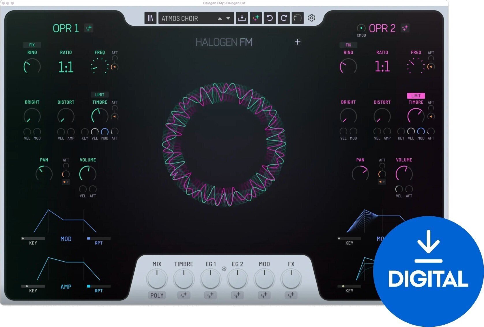 VST Instrument GForce Halogen FM (Digitaal product)