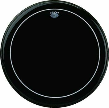 Drum Head Remo ES-1624-PS Pinstripe Ebony Bass Black 24" Drum Head - 1