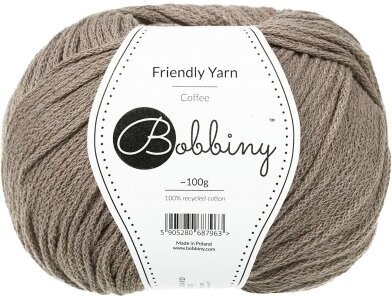 Плетива прежда Bobbiny Friendly Yarn Coffee Плетива прежда