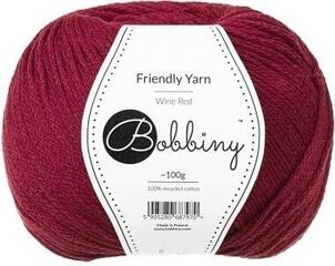 Pletací příze Bobbiny Friendly Yarn Wine Red Pletací příze
