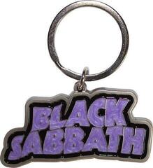 Musikanhänger Black Sabbath Wavy Logo Bordered Schlüsselanhänger