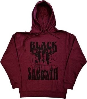 Hoodie Black Sabbath Band and Logo Maroon Red M Hoodie - 1