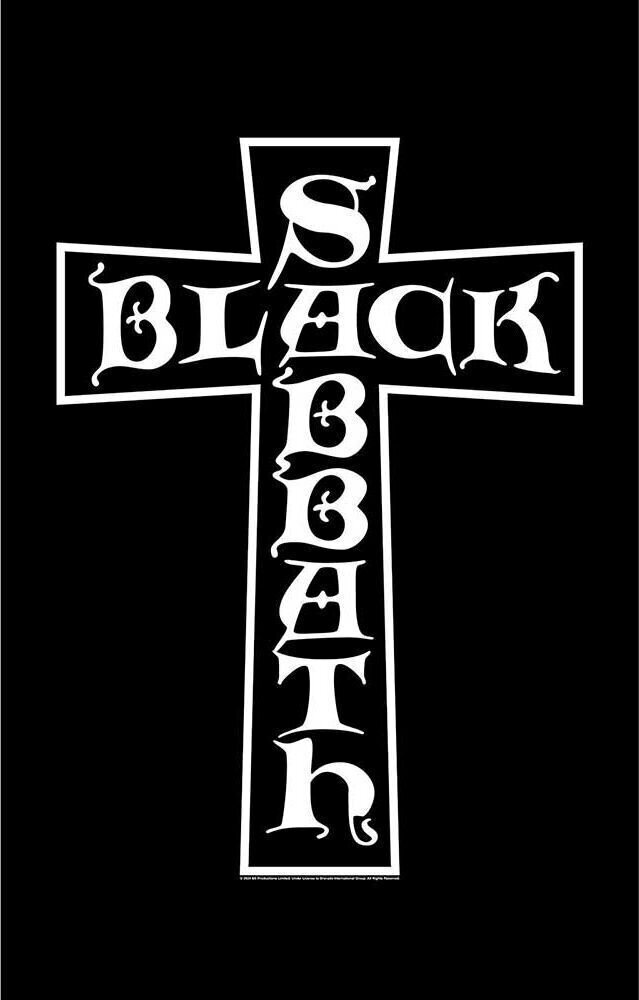 Flaga / plakat Black Sabbath Cross Flaga