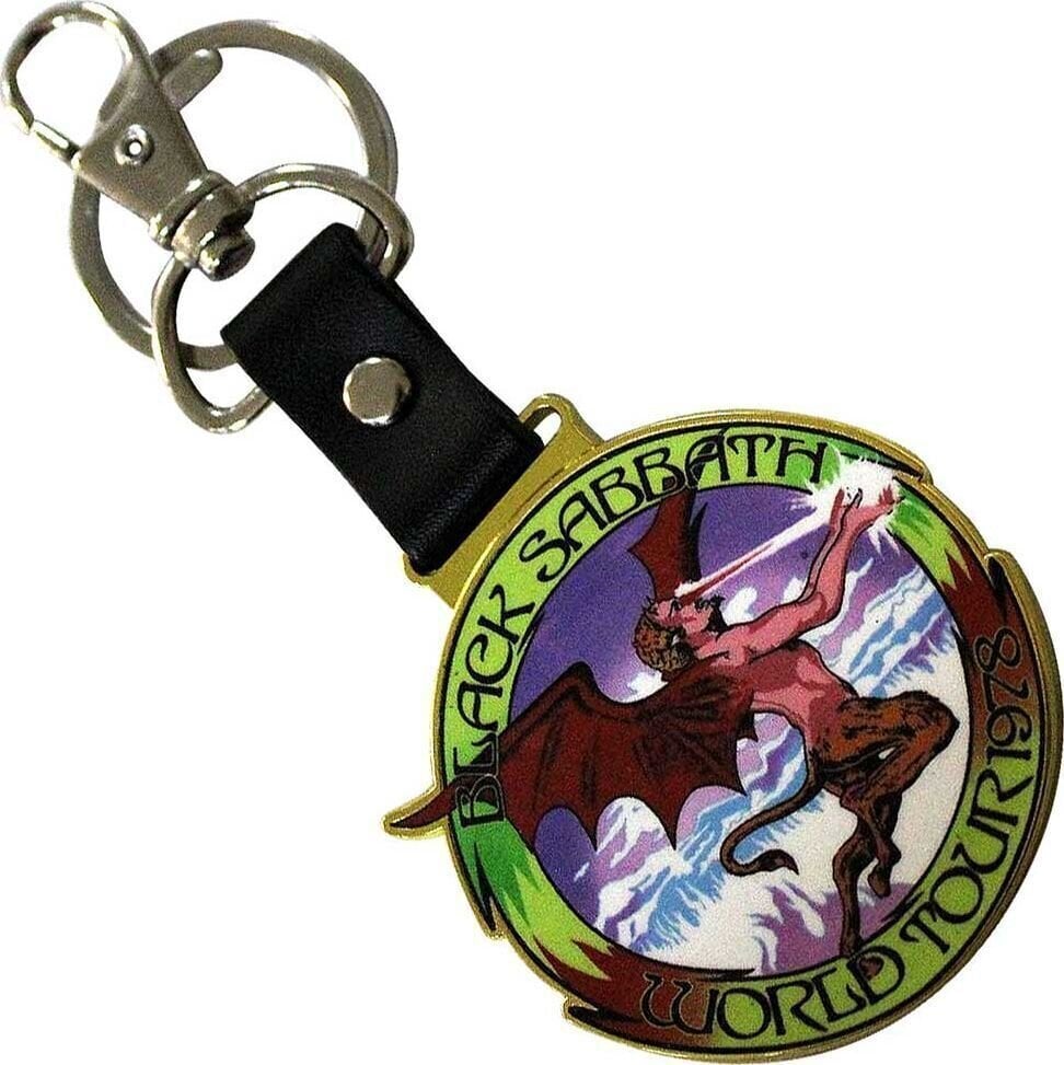 Pendentif musique Black Sabbath World Tour 1978 Porte-clés