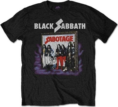 Tricou Black Sabbath Sabotage Vintage Black 2XL Tricou - 1