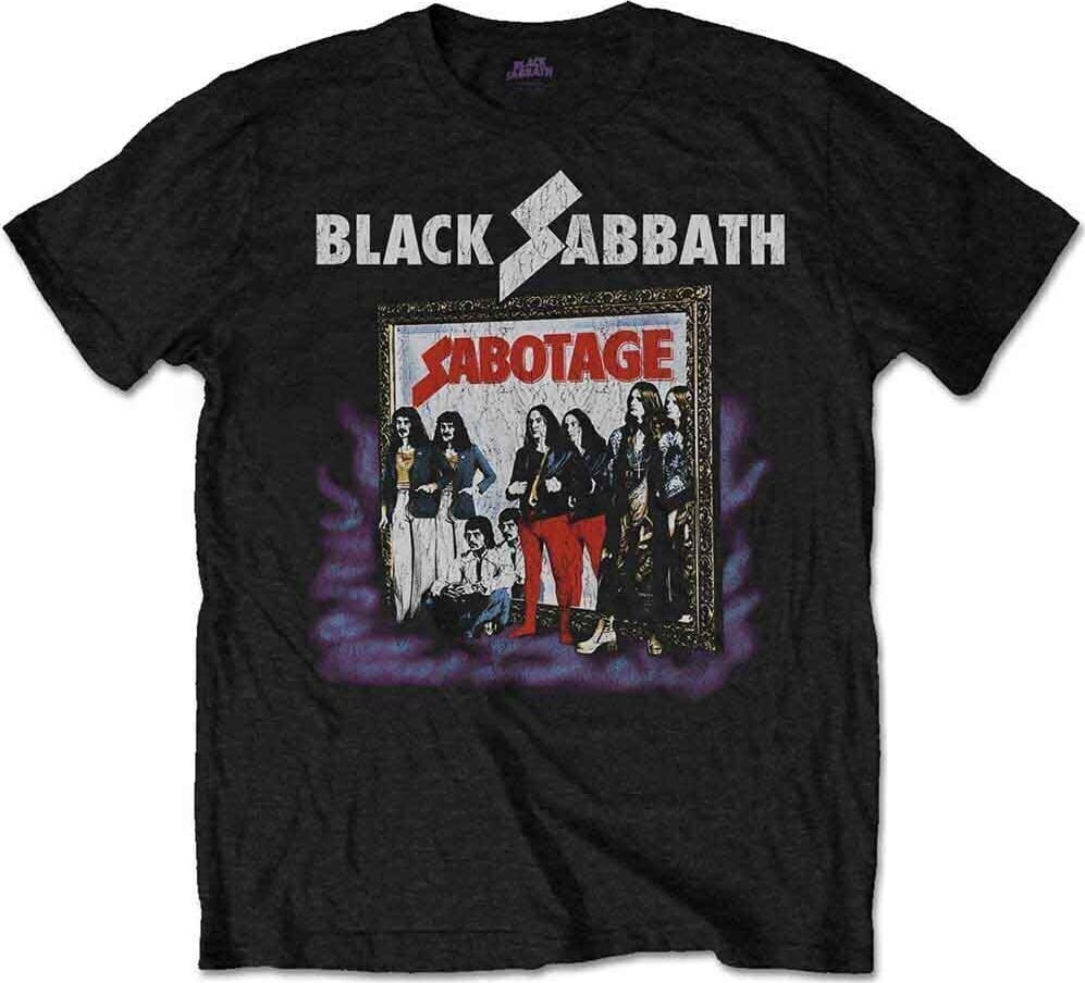 Black Sabbath Tričko Sabotage Vintage Unisex Black L