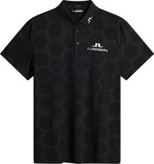 Polo Shirt J.Lindeberg KV Tour Mesh Golf Causeway Black