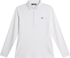 Polo košeľa J.Lindeberg Flor Long Sleeve White
