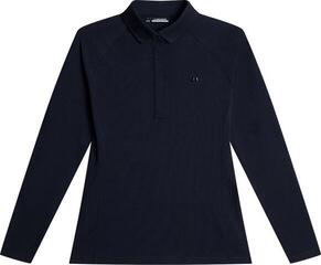 Polo košeľa J.Lindeberg Flor Long Sleeve Navy Melange