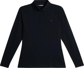 Polo košeľa J.Lindeberg Flor Long Sleeve Black