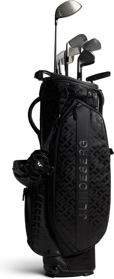 J.Lindeberg Play Stand Bag Print Tour Stand Bag Geo Tonal Black